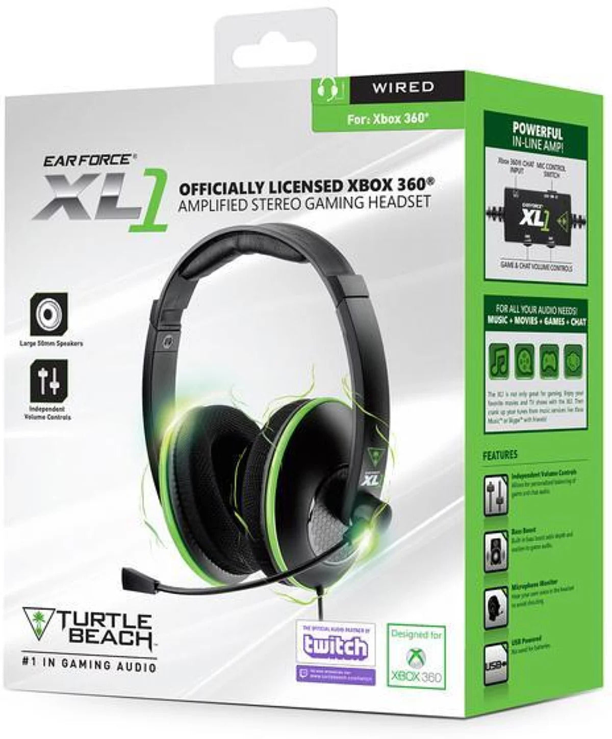 Casque Gaming - Turtle Beach - Ear Force XL1 - (Xbox 360)