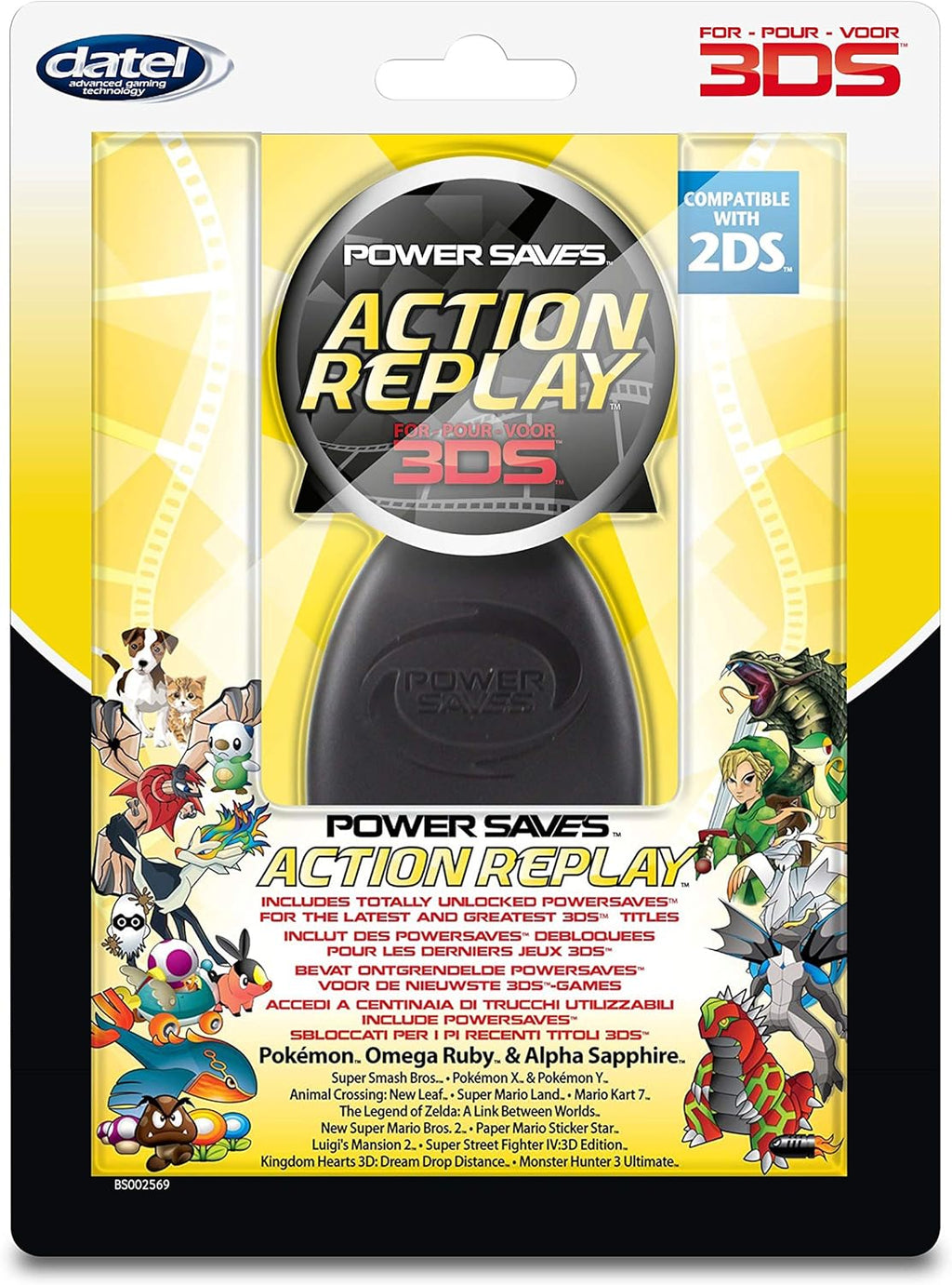Action Replay - PowerSaves 3DS Datel Cheats Officiels - Pokémon Zelda