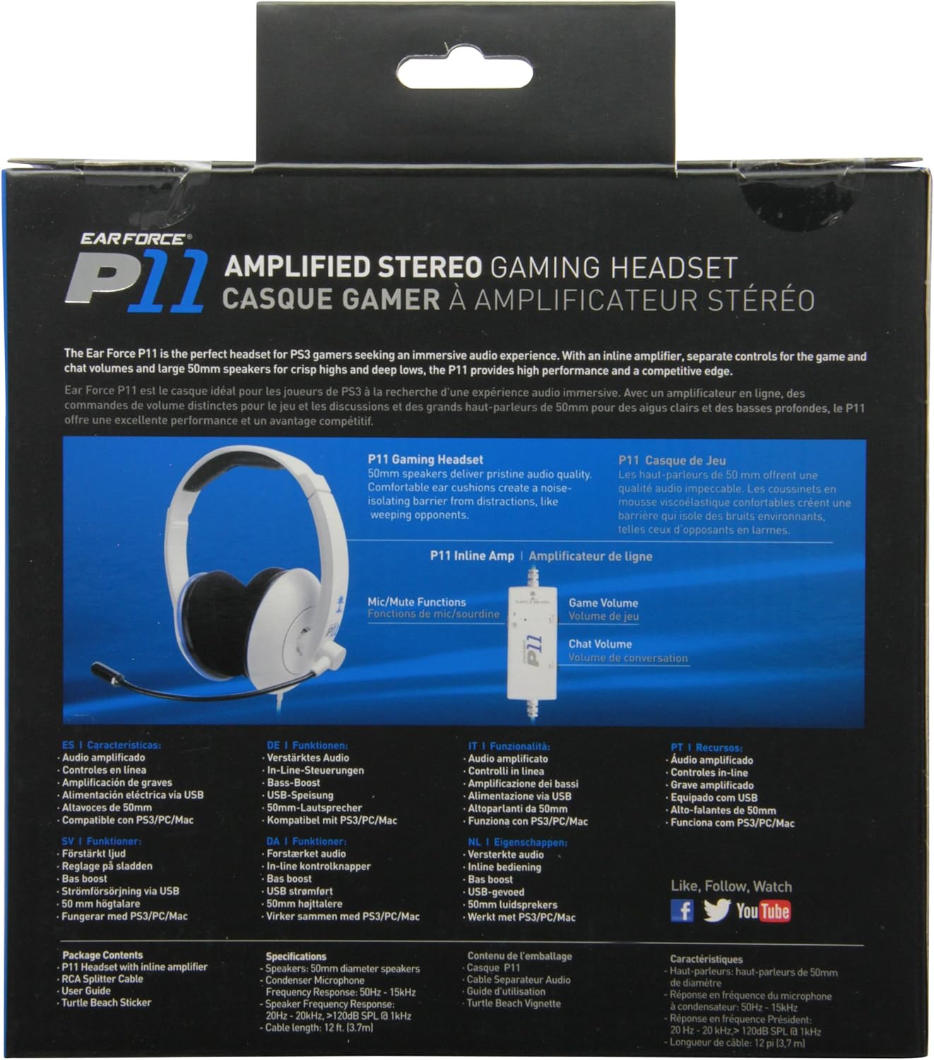 Casque Gaming - Turtle Beach Ear Force P11 - Blanc